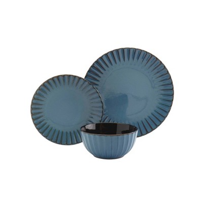 12pc Juliette Azul Dinnerware Set - Tabletops Gallery