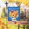 Evergreen Garden Flag Blessed Floral Arrangement Linen Double Sided Indoor Outdoor Decor 18" x 12.5" - 2 of 4