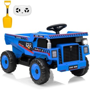 12V Ride On Dump Truck for Kids, Ride On Car with Remote Control, Construction Vehicles with Dump Bed & Shovel, Ride-On Toys for Kids 3+ - 1 of 4