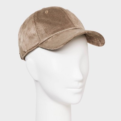 Faux Suede Baseball Hat - Universal Thread Brown - image 2