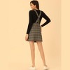 Allegra K Women's Causal Adjustable Strap Above Knee Suspender Skirts - 4 of 4