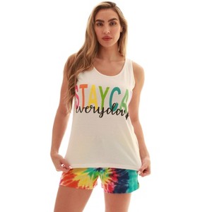 Just Love Womens Tank & Short Cute Pajama Set - Ribbed PJ Sets Sleepwear Loungewear - 1 of 4