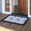 Briarwood Lane Everyday Doormat 30x18 Indoor Outdoor Blue and White Floral Doormat - 3 of 4