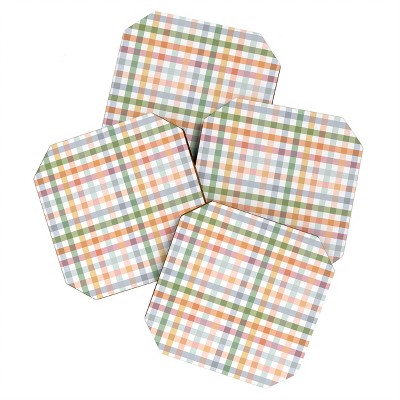 Ninola Design Countryside Gingham Picnic Set of 4 Coasters - Deny Designs