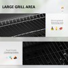 CAVINAS 30" Barrel Camping Grill Portable Charcoal Grills Durable Flat Grills Outdoor Cooking for Outdoor Camping - 3 of 4