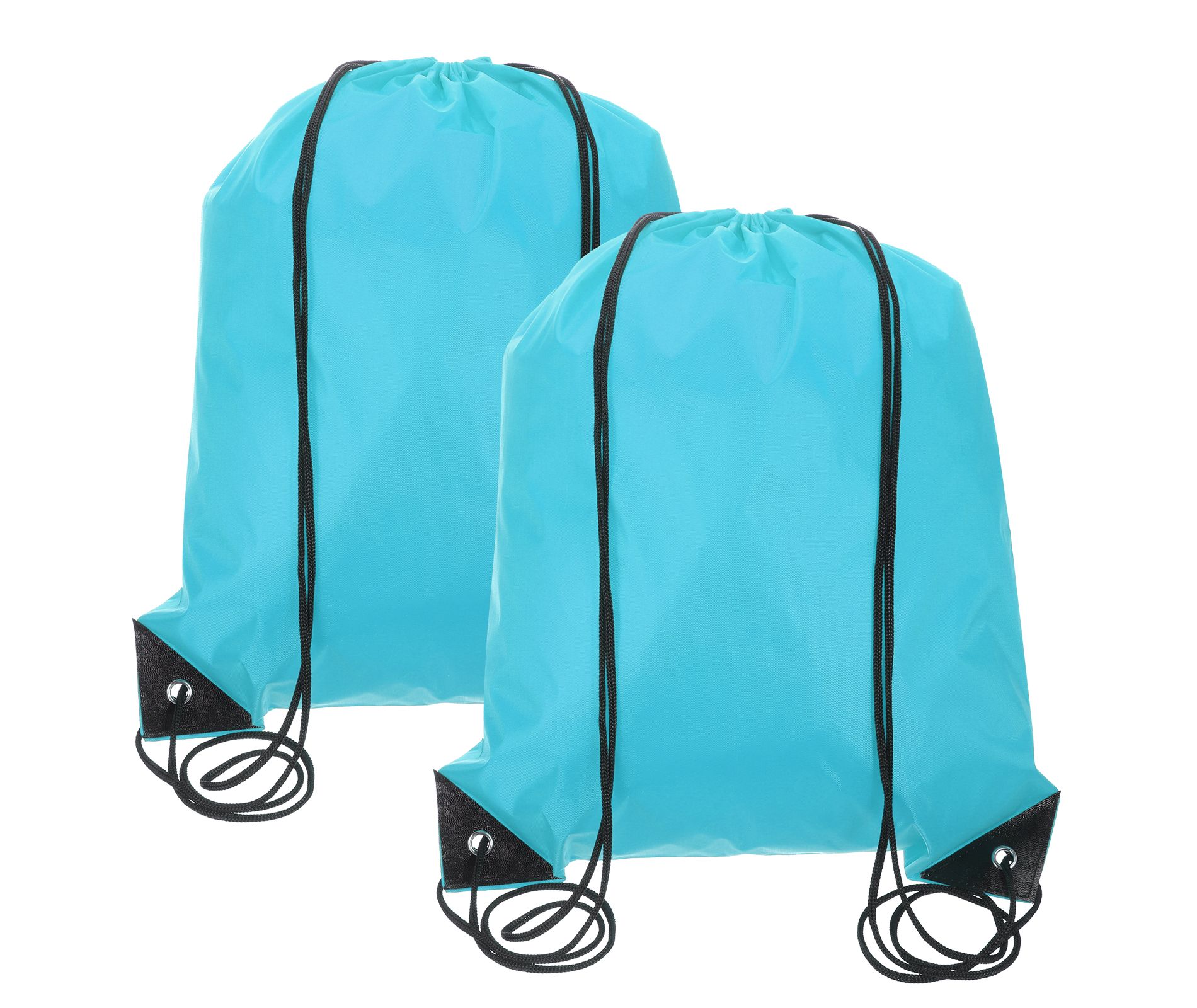Unique Bargains Fitness Sports Travel Lightweight Drawstring Backpacks 2 Pcs