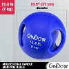 CanDo Molded Dual-Handle Medicine Ball for Strength Training, Core Workouts, Warmups, Cardio, and Plyometrics with Handles for Home and Clinic Use - 2 of 4