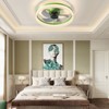 VYNXARIA Sleek White Aura Ceiling Light Fan,Style Meets Functionality - 3 of 4