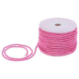 Unique Bargains Soft Polyester Twisted Silk Decorative Craft Cord Trim Cord Rope 22 Yards 1 Pc - 1 of 4