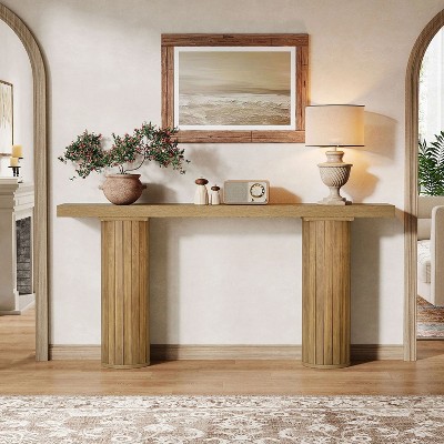 Hommoo Farmhouse Narrow Console Table