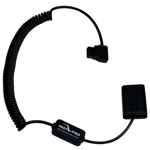 Indipro Video Noise Free Inline Regulated Coiled D Tap To Sony Np Fw50 Dummy Battery Cable 44 Extended Length Target