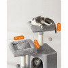 Feandrea 45.3″ H Cat Tree Cat Tower, Multi-Level Cat Play House, Climbing Tree - 3 of 4