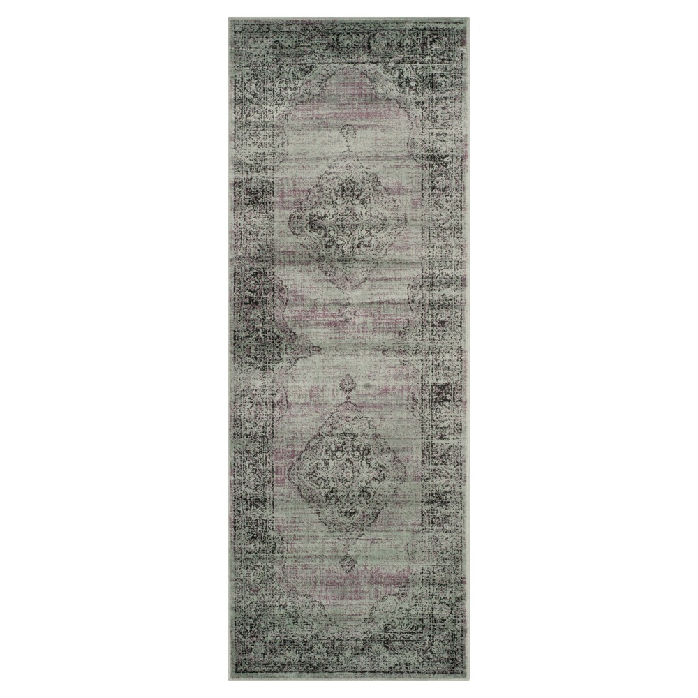 Light Gray Adalene Vintage Inspired Rug (2'2inx6') - Safavieh