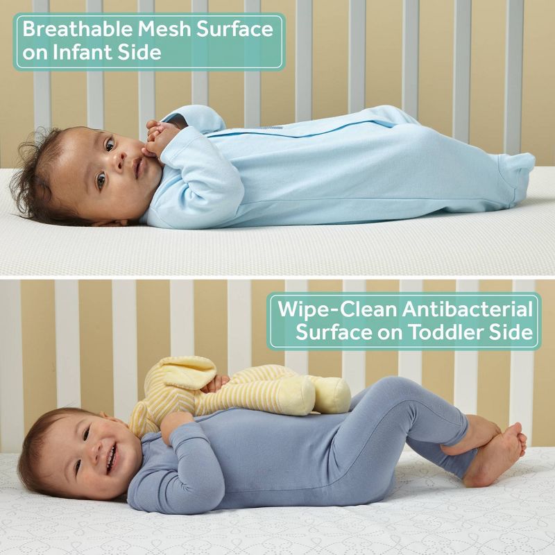 Sealy Airial Breathable 2-Stage Crib Mattress and Toddler Mattress, 5 of 23