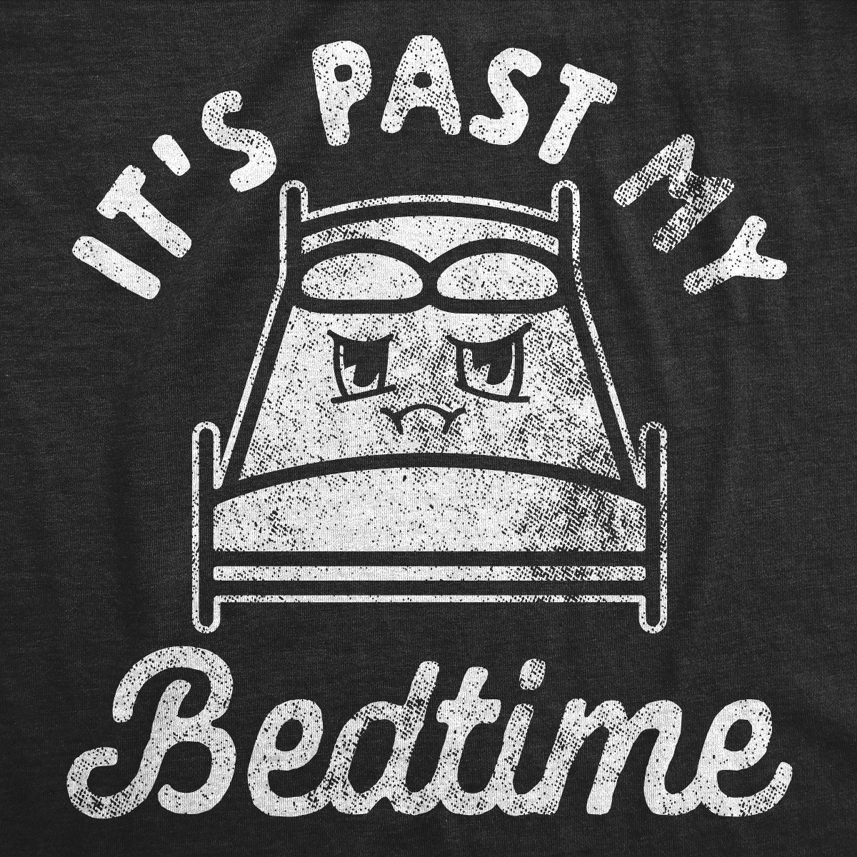 Мужские футболки Crazy Dog T-Shirts, Inc. Mens Funny T Shirts Its Past My Bedtime Sarcastic Sleepy Graphic Tee for Men - Crazy Dog Men's T Shirt With Sarcastic Sayings Black S — фото 2