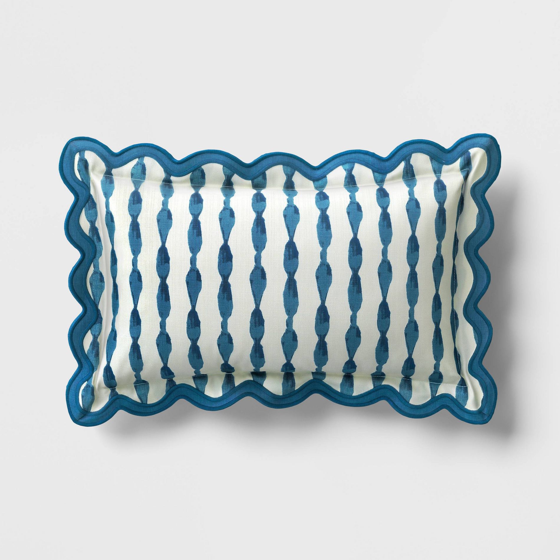 20"x12" Scalloped Outdoor Lumbar Pillow - Threshold™