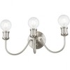 Livex Lighting Lansdale 3 - Light Vanity in  Brushed Nickel - 3 of 4