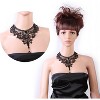 5 Pieces/Set Halloween Sexy Jewelry Women Lady Elegant Lace Choker Necklace Black Neck Chain Collar Statement with Pendant Victorian Wedding Party - 3 of 4