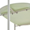 Kumasinova Artistic Moon Kitchen Cart with Dual Shelves,Mobile Small Rolling Cart on Wheels,Kitchen Island Cart for Living Spaces,Antique Green - 4 of 4