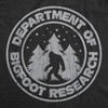 Mens Department Of Bigfoot Research T Shirt Funny Sasquatch Search Tee For Guys - Crazy Dog Men's T Shirt - 2 of 4