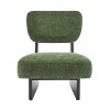 PAGED Modern Accent Chairs Set of 2, Upholstered Sofa Chair with Wooden Base, Comfy Reading Chair for Bedroom, Living Room Furniture - 4 of 4