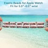 Worryfree Gadgets Fashion Preppy Stack Handmade Elastic Band for Apple Watch 38/40/41mm - 4 of 4