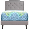 CAVINAS Twin Size Modern Casual Platform Bed Frame with High Upholstered Headboard,No Box Spring Needed - 3 of 4