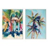 Kate & Laurel All Things Decor 23"x33" 2pc Sylvie Surf and Sand Tropical Palms Framed Canva by Rachel Christopoulos Set White - 2 of 4