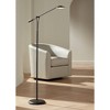 360 Lighting Traditional Pharmacy Floor Lamp LED Dimmable 62" Tall Black Adjustable Arm for Living Room Reading Bedroom Office - 2 of 4