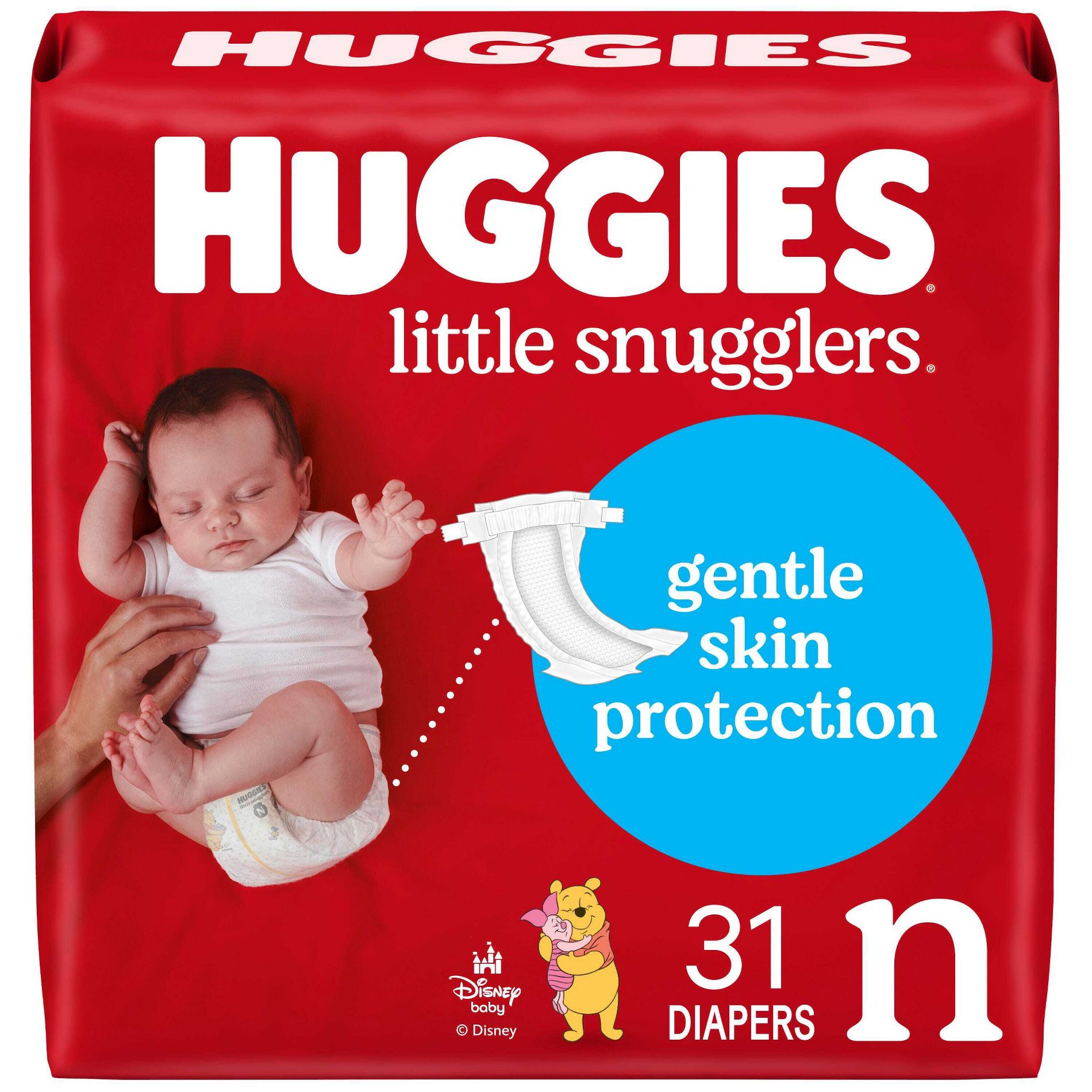 Huggies Little Snugglers Diapers - Newborn - 31ct