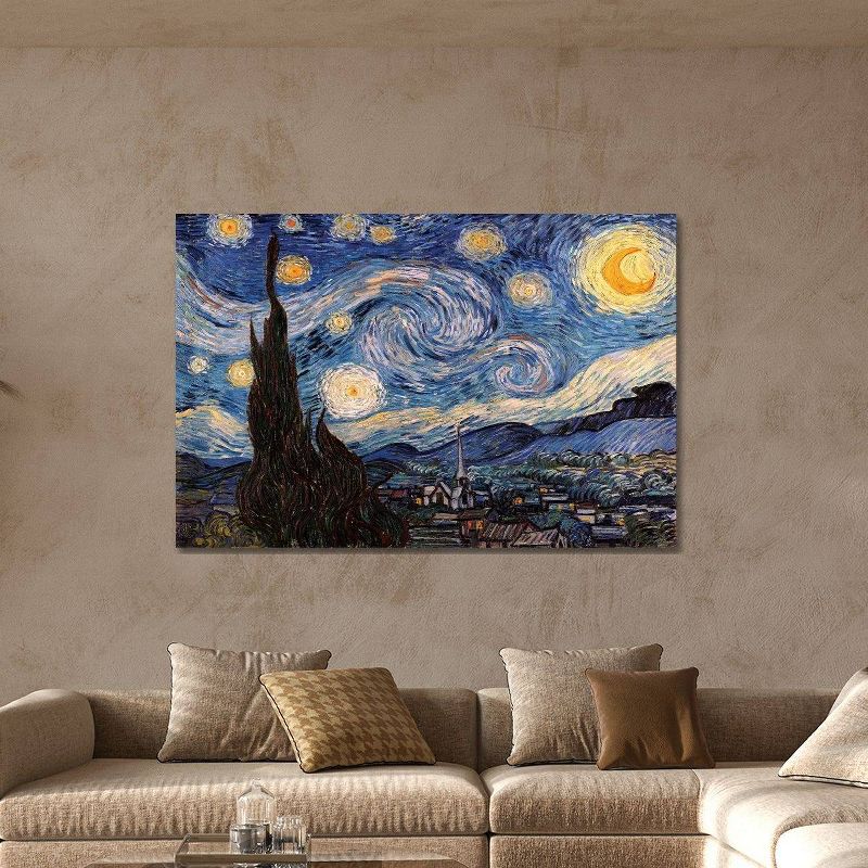 The Starry Night by Vincent van Gogh Unframed Wall Canvas - iCanvas, 4 of 5