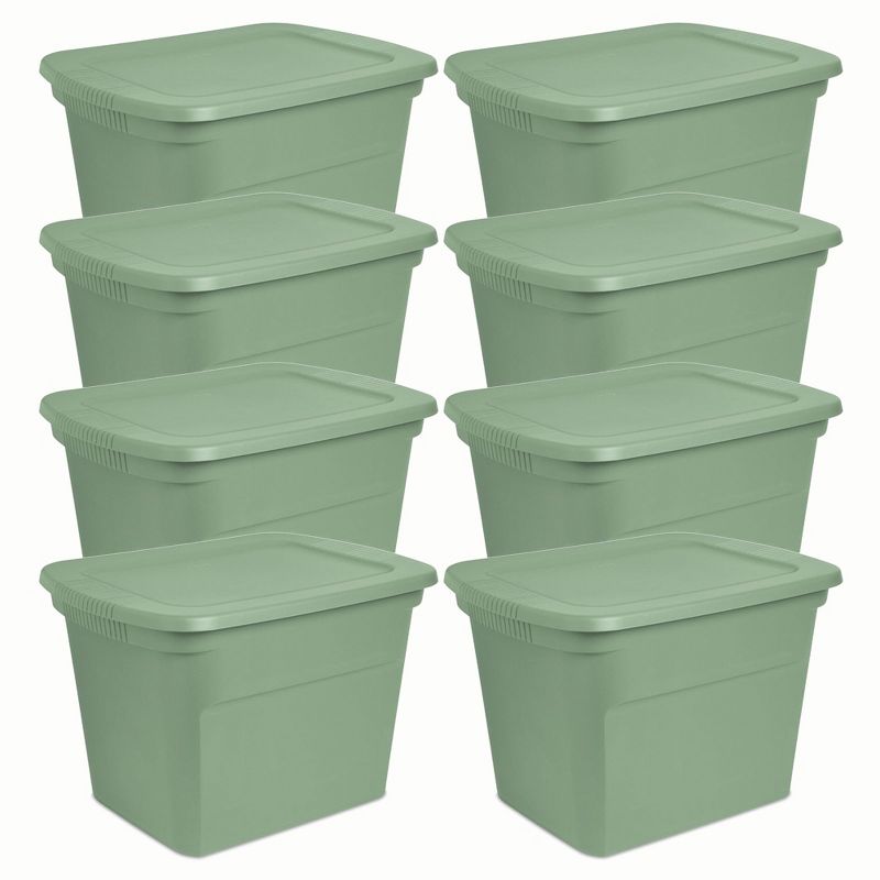 Sterilite 18 Gal Stackable Storage Box Container w/ Handle, 1 of 8