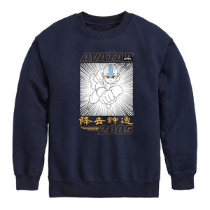 Boys' - Avatar: The Last Airbender - Aang 2005 Graphic Long Sleeve Fleece Sweatshirt - 1 of 4