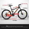 AENKYO 24-Inch Mountain Bike for Boys & Girls, Christmas New Year Gift ,21-Speed Shimano, High-Strength Steel Frame - Black - 3 of 4