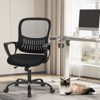 NicBex Adjustable Height Home Office Mesh Chairs with Fixed Armrest and Universal Wheels for Work Study - 2 of 4