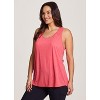 RBX Active Women's Super Soft Relaxed Fit Twist Racerback Tunic Tank Top - 4 of 4