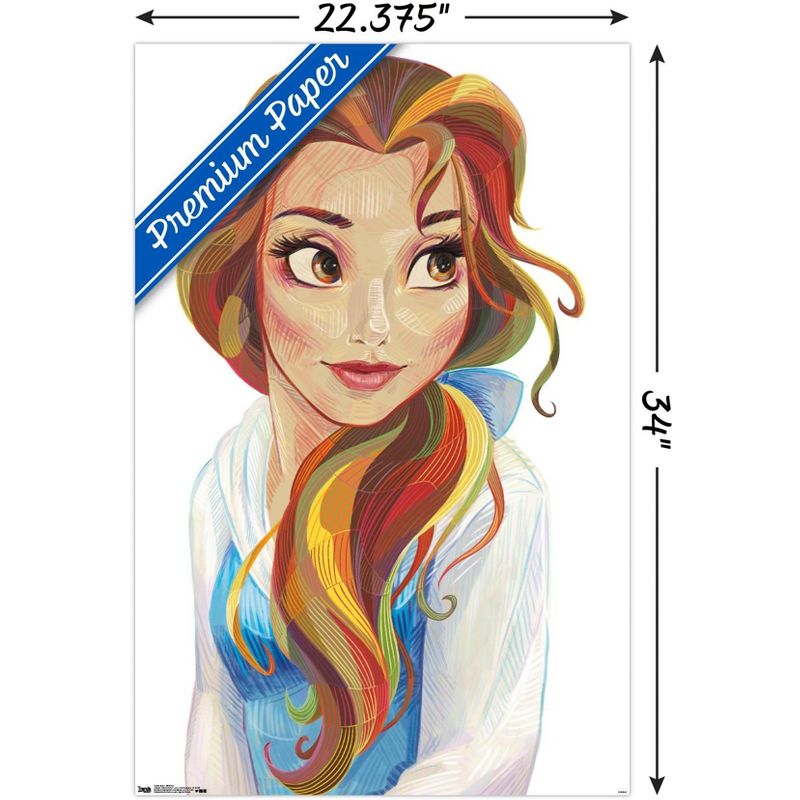 Trends International Disney Beauty And The Beast - Belle - Stylized Unframed Wall Poster Prints, 3 of 7