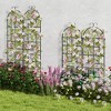 Costway 2/4/6 Pack 87" x 20" Metal Garden Trellis Decorative Outdoor Trellis - 4 of 4