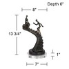 Kensington Hill Climbing Stairs 13 3/4"H Sculpture With 7" Round Acrylic Riser - 4 of 4