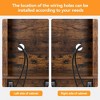 Farmhouse Bar Cabinet With Sliding Barn Door, 70" Rustic Buffet Cabinet,Liquor Cabinet Sideboard Cupboard For Kitchen, Dining Room - 4 of 4