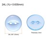 Unique Bargains Round Resin 2-Hole Fish Eye Craft Replacement Sewing Button 10 Pcs - 2 of 4