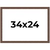 PosterPalooza | 34x24 Wide Barnwood Picture Frame, UV Acrylic, 6 Finishes - Grey, Brown, White, and Black - 2 of 4