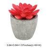 Unique Bargains Artificial Plants Small Graptopetalum in Mini Pulp Plastic 2.76"x2.76"x2.95" 1 Pc - 3 of 4