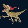 Men's Design By Humans Christmas Velociraptor By Ayota T-Shirt - 2 of 4