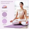 Gulches Yoga mat, 1/2 inch ultra-thick high-density practice mat with straps, suitable for all kinds of yoga practice, a variety of colors - 4 of 4