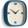 10 Inch Blue Square Retro Wall Clock by Pulsar. Rounded Edges, Designer Style for Kitchen, Living Room, Office - 2 of 4