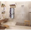 Sorbus Bamboo Shower Bench Stool with Shelf  2-Tier Wood Storage & Seating for Bathroom, Shower Bench Chair, Bath Stool, Spa Sauna Seat - 4 of 4