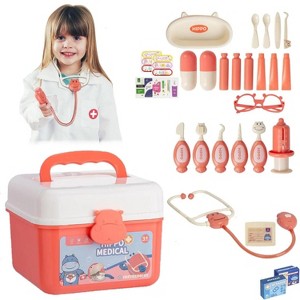WOPET 31-Piece Pretend Play Doctor Kit for Kids, Toddler Doctor Playset with Accessories, Role-Play Toy Gift for Boys & Girls Ages 3 and Up - 1 of 1