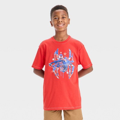 Boys' Miles Moralse Americana Short Sleeve Graphic T-Shirt - Red