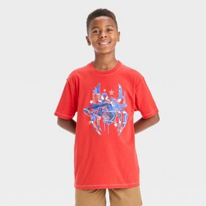 Boys' Miles Moralse Americana Short Sleeve Graphic T-Shirt - Red - 1 of 4